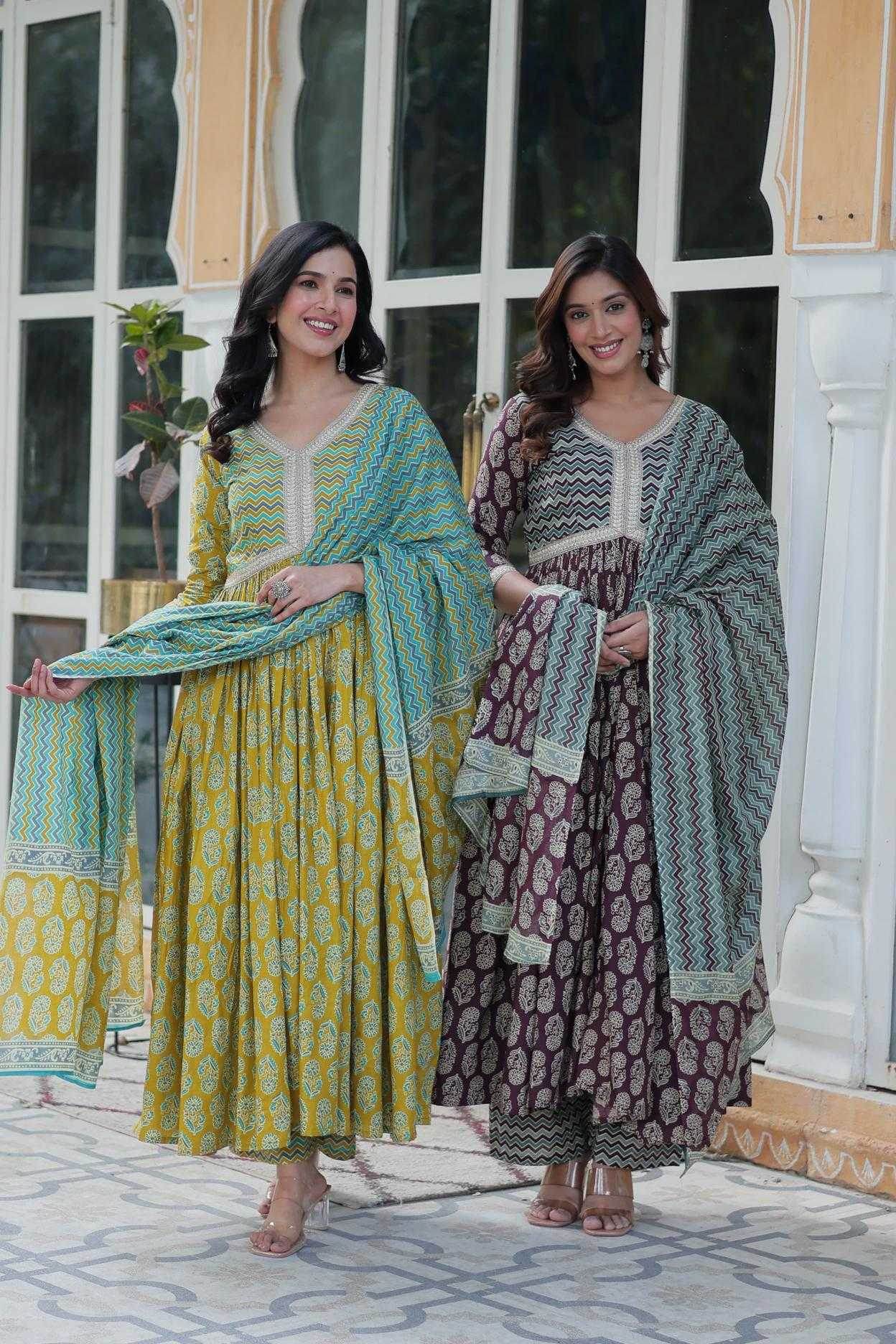 Cotton Long Gown With Pant for Stylish Comfort Wear - MYLUXURY LANE ENTERPRISE